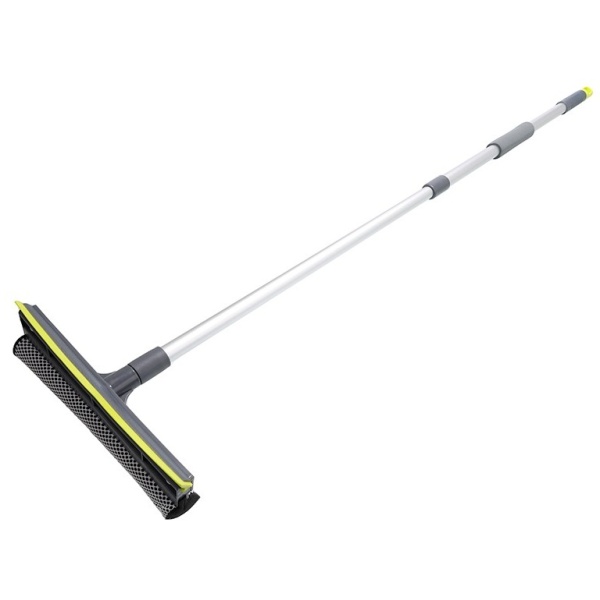 Curătator De Geamuri De 25 Cm Cu Racletă ȘI Mâner Telescopic Din Aluminiu, 75-120 Cm Carmotion 63493